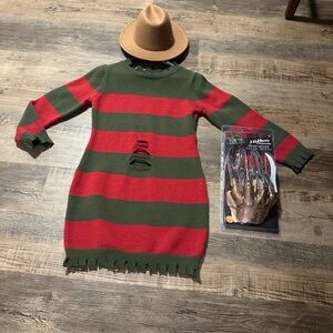 Mrs. Freddie Kruger Costume Dress Size adult Medium